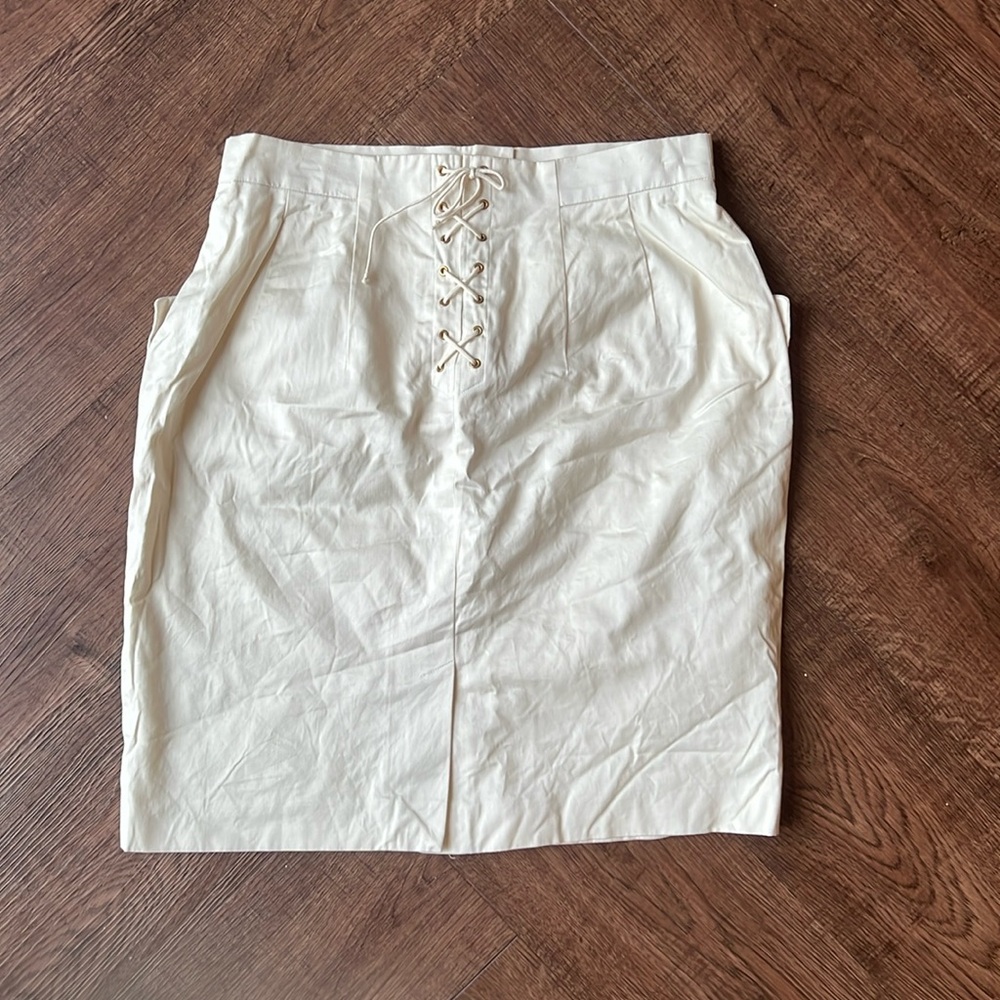 Mondi Corset Skirt Cream Sz 42
